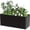 15"W x 38"L x 16.25"H, variant on Heavy Duty Steel Long Metal Cube Planter Box with Removable Insert Shelf - Lightweight Retro Modern Rectangular Design for Indoor/Outdoor Garden, Patio, Balcony Decor