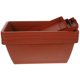 thumbnail image 4 of 4pcs Window Box Planter Plastic Vegetable Flower Planters Boxes Rectangular Flower Pots with Saucers, 4 of 5