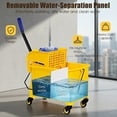 thumbnail image 5 of Spaco 21 Quart Mop Bucket Side Press Wringer on Wheels With Panel, Collapsible Mop Bucket on Wheels for Industrial Mop Cleaning, 5 of 7