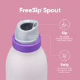 thumbnail image 4 of Owala FreeSip Twist - Botella de agua de acero inoxidable con popote para deportes y viajes, sin BPA, 18 onzas, rosa/morado (campo de ensueño), 4 of 6