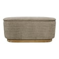 thumbnail image 6 of Jackie Storage Bench in Contemporary Slate Multi-Weave Fabric on Solid Wood Base, 6 of 6