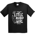 thumbnail image 3 of Inktastic Little Surf Girl with Surfboard Youth T-Shirt, 3 of 5