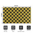 thumbnail image 5 of Yellow and Black Checkerboard Checkered Pattern Door Rugs,Washable Non Slip Door Mats Indoor,Decorative Door Mats,Entry Mat Indoor for Entrance,Bedroom,Kitchen,Bathroom,17"x30", 5 of 6