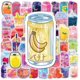 thumbnail image 2 of Cartoon drink stickers 50 pcs aesthetic trendy stickers laptop water bottles phone skateboard computer cute flavored drink sticker, 2 of 5