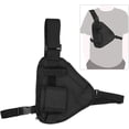 thumbnail image 1 of Sac pour Talkie-Walkie, Pochette Radio Bidirectionnelle Portable de 10,2 X 6,69 Po avec Sangle Ajustable, Support de Transport pour Radios - Noir, 1 of 5