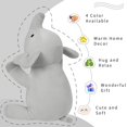 thumbnail image 2 of Peluche pesado OurHonor Elephant 1,9 kg 60 cm gris, 2 of 7