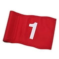 thumbnail image 3 of Langgg Drapeaux Rouges pour Intérieur et Extérieur Drapeau de Numéro Léger Options de Rangement Faciles pour Entraînement de Golf Drapeau de Golf Rouge No.1, 3 of 6