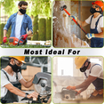 thumbnail image 6 of Dust Mask, Breathable Reusable Face Mask with 4 Activated Carbon Filters for Woodworking Construction Mowing Grinding Cycling Mask, 6 of 6