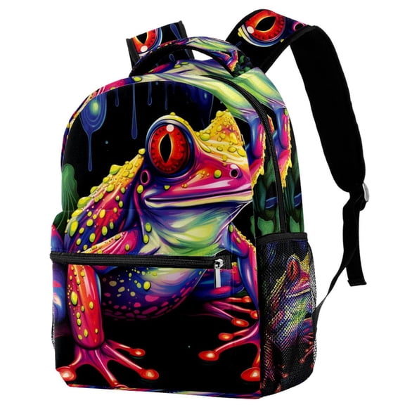 Lightweight Backpack Frog School Bag Travel Laptop Daypack for Men Women Casual Rucksack