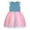 X14-Blue, variant on Toddler Kids Baby Girls Dress Short Sleeve Rainbow Tulle Dress Birthday Party Princess Dresses Tutu Skirt Blue 5-6 Years