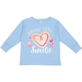 thumbnail image 3 of Inktastic Daddy's Little Sweetie with Pink Heart Cookie Boys or Girls Long Sleeve Toddler T-Shirt, 3 of 5