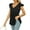 #1 Black, variant on TEMOFON Women Summer Tank V Neck Sleeveless Shirts Casual Loose Fit Tshirts Trendy