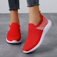 thumbnail image 2 of Leey-World Womens Running Shoes Womens Tennis Shoes Women's Platform Casual Lace Up Sneakers, Wide Width Available Women Running Shoes(Red,9.5), 2 of 9