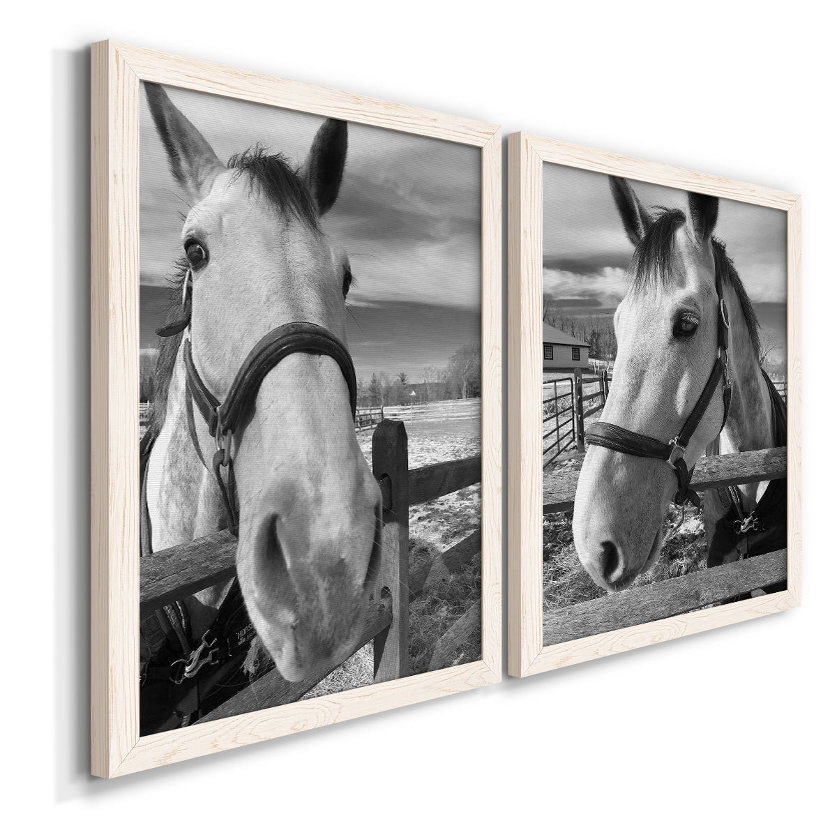 Caen - Premium Framed Canvas 2 Piece Set - Ready to Hang