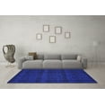 thumbnail image 3 of Ahgly Company Indoor Rectangle Abstract Blue Modern Area Rugs, 2' x 4', 3 of 4