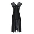 thumbnail image 6 of DPOIS Lyrical Dance Costumes for Women Leotards Shiny Sequin Sheer Mesh Dancewear, 6 of 7