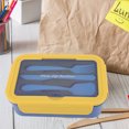 thumbnail image 3 of Contenedor de almuerzo lonchera Bento a prueba de fugas compartimentos extraíbles apto para microondas con utensilios para niños para picnic ANGGREK Otros, 3 of 8