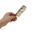 thumbnail image 3 of Unique Bargains 1 Pc Marble Handle Hair Comb Multicolored Acetate Sheet, 3 of 5