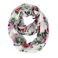 thumbnail image 5 of Womens Soft Vintage Floral Print Sheer Infinity Loop Circle Scarf, 5 of 10