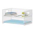 thumbnail image 1 of Organizador de Papel Marbrasse de 2 Niveles con Malla y Asa - Blanco, 1 of 6