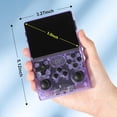 thumbnail image 4 of R40s Pro Handheld Gaming Device, 3.5-inch Ips Hd Display, Transparent Purple Casing, 256gb Storage Capacity, 30, 000 Built-in Games, Supports 20 Classic Emulators, Retro System, 4 of 6