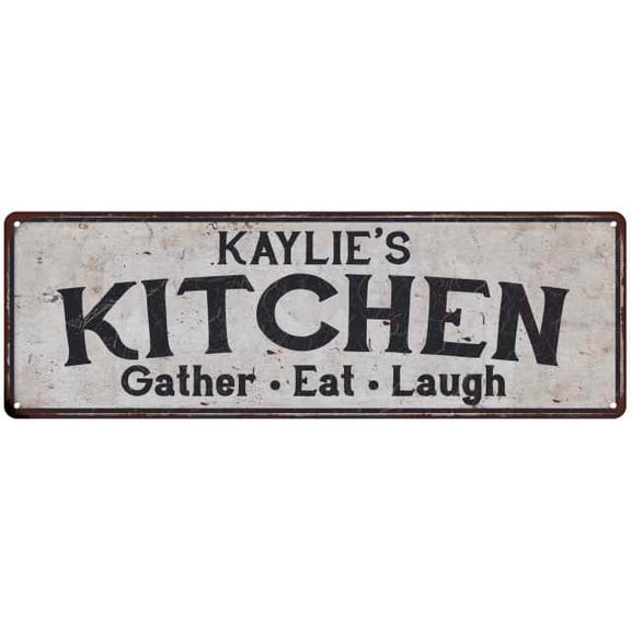 KAYLIE's Kitchen Gift Rustic Chic Decor Gift 6x18 Sign 206180051469