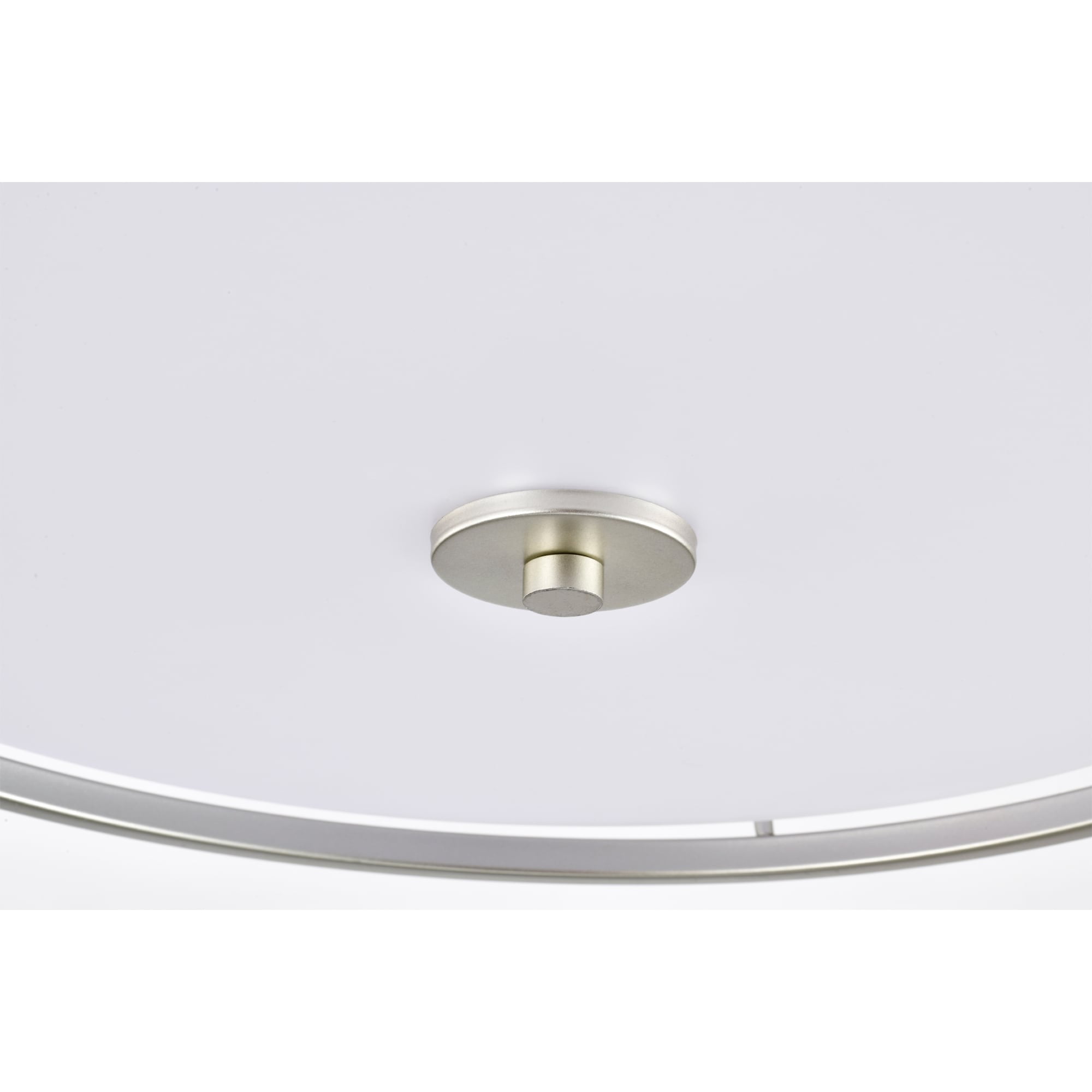 Lala 20 in. 3-Light Indoor Satin Silver Finish Semi-Flush Mount Ceiling Light with Light Kit