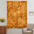 thumbnail image 2 of Orange Geometric Sheer Curtains 63 Inches Long, Modern Luxury Aesthetic Abstract Motifs Light Filering Curtains, Breathable Simi Curtain Privacy Drapes for Living Room Bedroom Window Treatment, 2 of 9