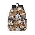 thumbnail image 1 of Lukts Cut Cats Pattern 15 Inch Student Backpack, Waterproof Laptop Backpack with Adjustable Shoulder Straps, Lightweight Travel, Campus Backpack, Unisex, 1 of 6