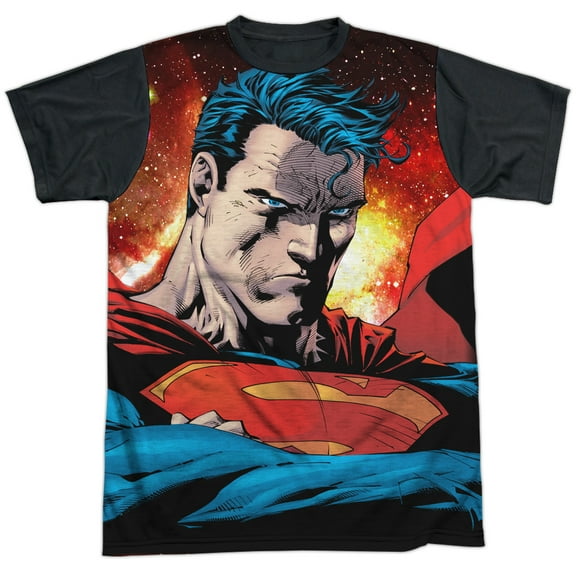 Superman - Determination - Short Sleeve Black Back Shirt - XX-Large