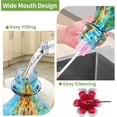 thumbnail image 5 of Hummingbird Feeder, BOLITE Glass Hummingbird Feeders for Outdoors Hanging, with Ant Moat and Five Feeding Ports, 22 Ounces, Leak Proof, Red, Birthday Gifts for Women Men, Gifts for Mom Dad, 5 of 10
