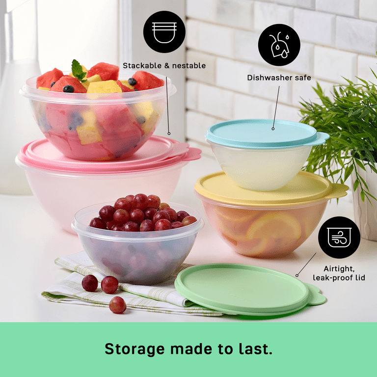 Tupperware Wonderlier Plastic Food Storage Container Set with Lids