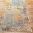 thumbnail image 2 of Hauteloom Maranding Living Room, Bedroom Area Rug - Contemporary - Aqua, Off White, Mustard - 9'2" x 12', 2 of 6