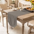thumbnail image 2 of Farmhouse Berry Table Runner 60 Inches Long Black Buffalo Plaid American Country Rustic Table Runners for Dining Room Tabletop Dresser Scarf Home Party Banquet Wedding Holiday Decoration, 2 of 9