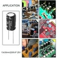 thumbnail image 5 of 12 Pack 13X20mm 2200uF 25V 2200MFD 25Voltage 20% Aluminum Electrolytic Capacitors by, 5 of 7