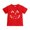 AB309 Red, variant on Bainana Halloween T-Shirts For Girls Size 4-5 Years Breathable Face Print Short Sleeve Tees Teen Halloween Outings Clothes Black