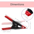 thumbnail image 4 of 2 Inch 4 Pcs Small Spring Clamps, Small Clamps Heavy Duty Clips Metal Clamp Set Mini Clamps for Indoor Outdoor Use - Black, Thicken Design Black, 4 of 5