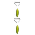 thumbnail image 4 of Pelador de frutas y verduras Bewildely de acero inoxidable 2Conjunto Verde serrado, 4 of 6