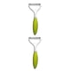 thumbnail image 1 of Pelador de frutas y verduras Naiovety 2Conjunto Verde serrado acero inoxidable, 1 of 6