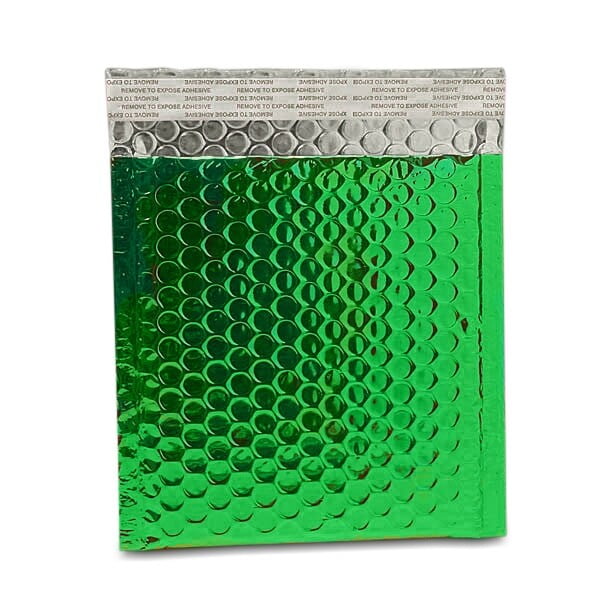 7 X 53/4 Green Metallic Bubble MailerPkg Quantity 10 by Paper Mart