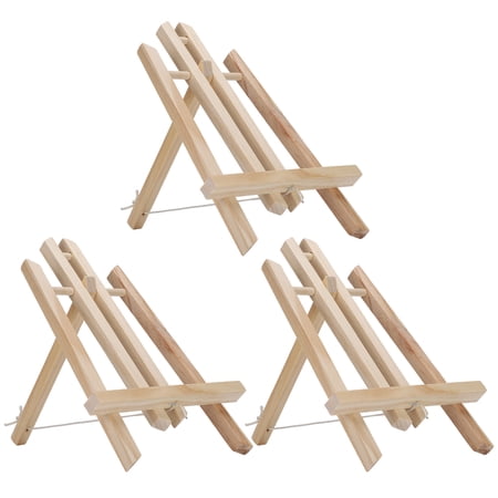 Art Easel Stand  Desktop Trapezoidal Easel Tabletop Display Easels  Pine Wood Screw Type For Kids And Adults Displaying Paintings Artist Students Classroom