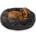 thumbnail image 1 of The Original Calming Donut - Cama para Gatos y Perros en Piel de Lux, tamaño pequeño de 23 x 23 Pulgadas, 1 of 8