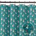 thumbnail image 3 of S4Sassy Green Lhasa Apso & Bow Dog Printed Bathroom Curtain Waterproof Shower Drapes-60 x 75 Inch, 3 of 6