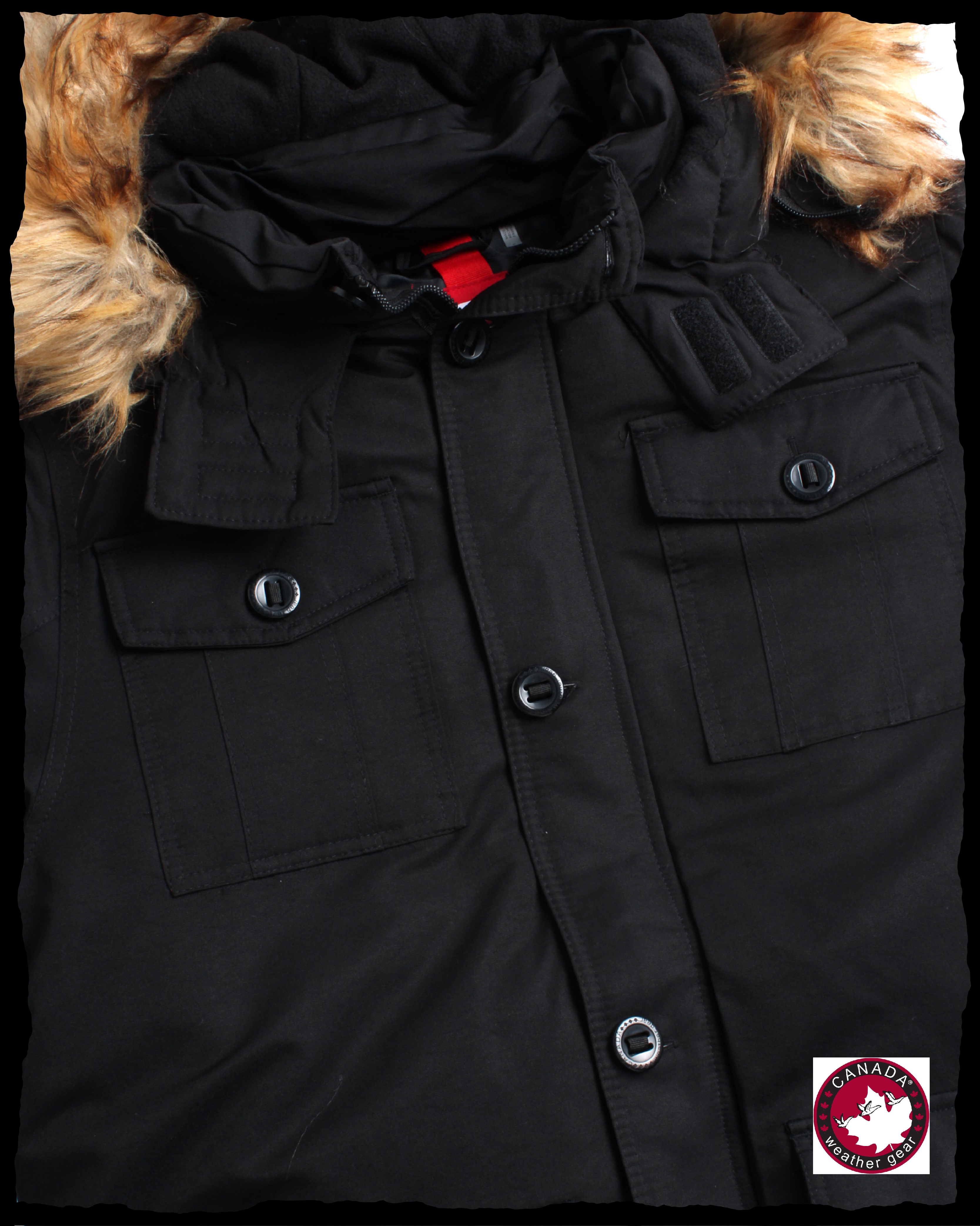 CANADA WEATHER GEAR Boys' Winter Jacket - Heavyweight Teflon Canvas Parka Coat (Size: 8-20)