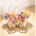 thumbnail image 7 of Snowflake‑Shaped Clear Plastic Candy Storage Box, Multi‑Compartment Divided Treat Container, Reusable Snack Holder for Holiday Sweets and Gift Preparations (Snowflake), 7 of 7