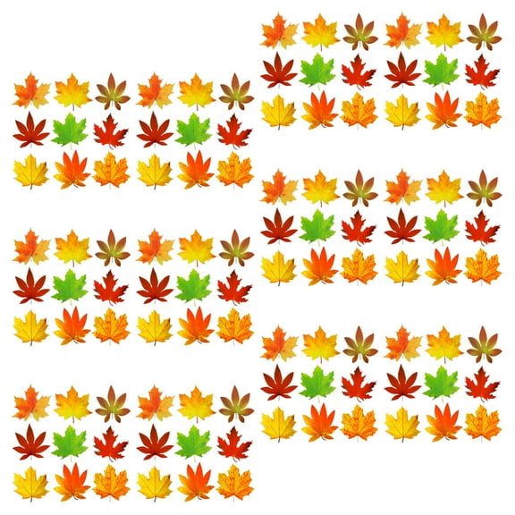 RENACLIPY 135Pcs Fall Leaf Paper Cutouts Tsgiving Decorations for Classroom Party and Home