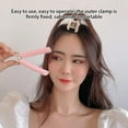 thumbnail image 4 of Elenxs Hair Root Fluffy Clips Bangs Hairstyling Hairdressing Hairpins Lazy Curly Tube Portable Travel Washable Curlers Rollers 2PCS Rose Red, 4 of 10