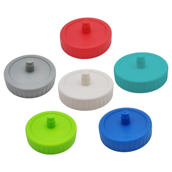 6 Pack Fermentation Pickle Pipes Airlock Lids for Wide Mouth Jars