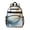 Blue Gold Marble, variant on Blue and Gold Marble Shimmer Streaks Pattern Backpack for School,Cute School Bag,Schoolbag with Adjustable Shoulder Straps & Padded Back,15.25"x11.5"x5.25"