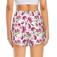 thumbnail image 4 of Goofa Lilies Flowers Printed Women 2 in 1 Running Shorts,Quick Dry Athletic Workout Shorts,High Waisted Athletic Shorts with Liner Pockets-X-Large, 4 of 9